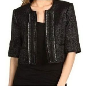 BCBGMAXAZRIA Campbell Crop Wool Jacket Blazer S